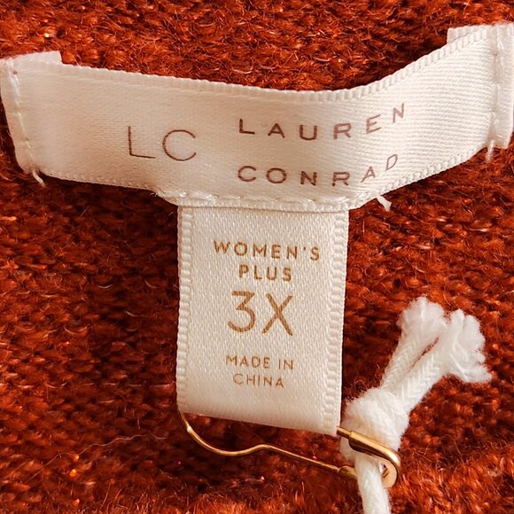 LC Lauren Conrad Sixe 3X Holiday Sequin Penguin Long Sleeve Tunic Sweater NWT - Picture 10 of 12